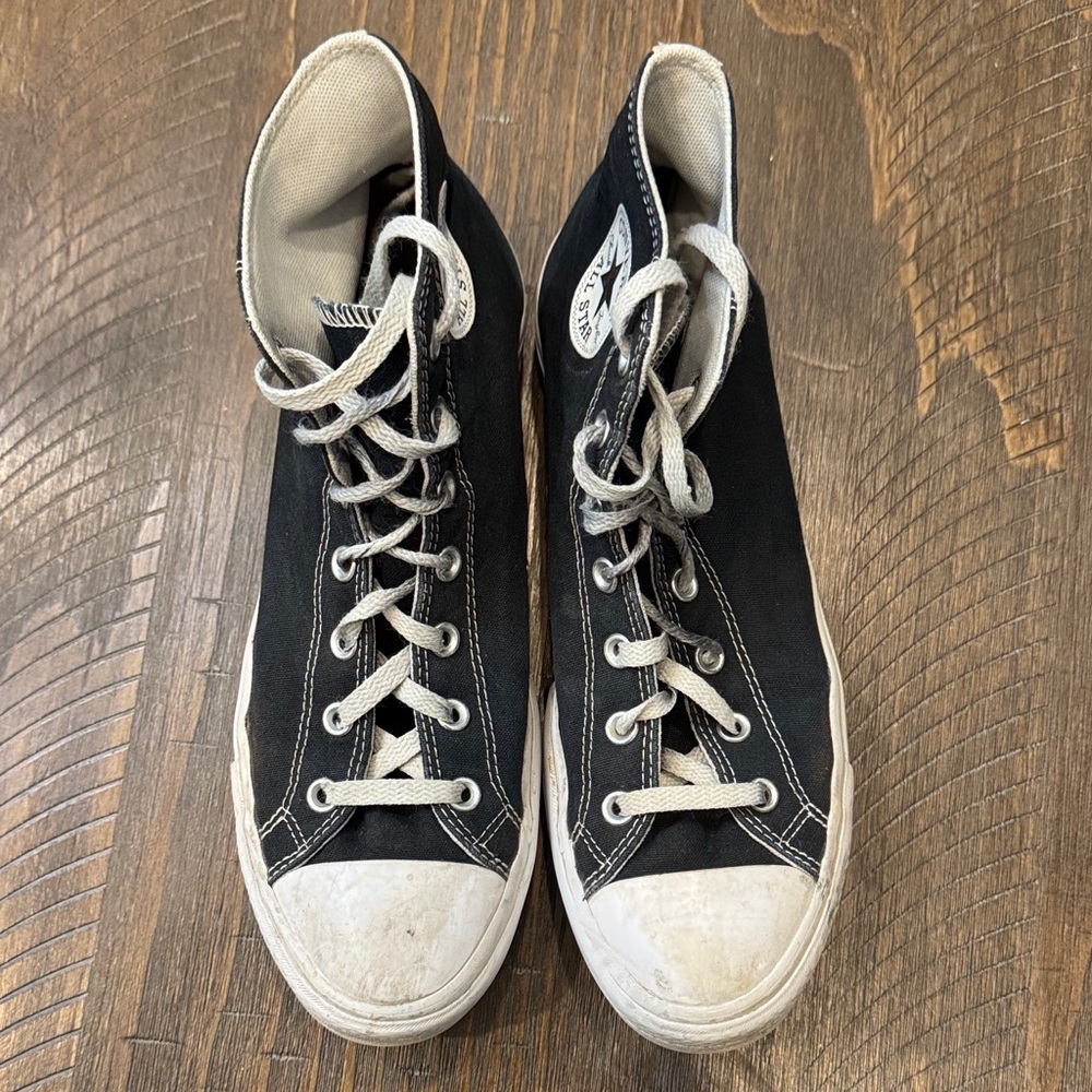 Converse Black and White High-Top Sneakers